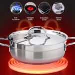 Korkmaz Turkish Alfa 9 Pcs Stainless Steel Cookware Set - Image 5