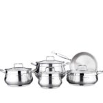 Korkmaz Estima 9 Pcs Stainless Steel Cookware Set