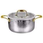 HAMMERED STAINLESS STEEL COOKWARE WITH STAY COOL HANDLE PREMIUM INDUCTION - Image 2