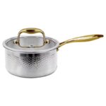 HAMMERED STAINLESS STEEL COOKWARE WITH STAY COOL HANDLE PREMIUM INDUCTION - Image 3
