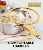 HAMMERED STAINLESS STEEL COOKWARE WITH STAY COOL HANDLE PREMIUM INDUCTION - Image 7