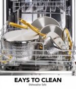 HAMMERED STAINLESS STEEL COOKWARE WITH STAY COOL HANDLE PREMIUM INDUCTION - Image 8