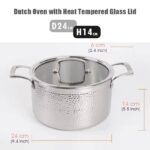 HAMMERED STAINLESS STEEL COOKWARE WITH STAY COOL HANDLE PREMIUM INDUCTION - Image 3