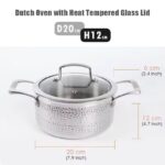 HAMMERED STAINLESS STEEL COOKWARE WITH STAY COOL HANDLE PREMIUM INDUCTION - Image 4