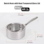 HAMMERED STAINLESS STEEL COOKWARE WITH STAY COOL HANDLE PREMIUM INDUCTION - Image 5