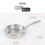 HAMMERED STAINLESS STEEL COOKWARE WITH STAY COOL HANDLE PREMIUM INDUCTION - Image 7