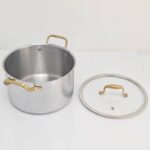 HAMMERED STAINLESS STEEL COOKWARE WITH STAY COOL HANDLE PREMIUM INDUCTION - Image 4