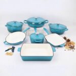 7PCS ENAMEL CAST IRON COOKWARE SET - Image 8