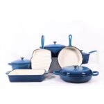 7PCS ENAMEL CAST IRON COOKWARE SET - Image 6
