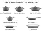7PCS ENAMEL CAST IRON COOKWARE SET - Image 15