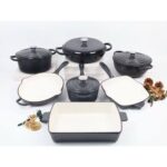 7PCS ENAMEL CAST IRON COOKWARE SET - Image 5