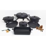 7PCS ENAMEL CAST IRON COOKWARE SET - Image 9