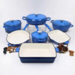 7PCS ENAMEL CAST IRON COOKWARE SET - Image 10