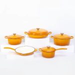 5PCS ENAMEL CAST IRON COOKWARE SET - Image 3