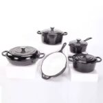 5PCS ENAMEL CAST IRON COOKWARE SET - Image 5