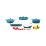 5PCS ENAMEL CAST IRON COOKWARE SET - Image 6
