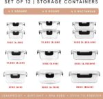 12-piece high borosilicate glass storage container set - Image 12