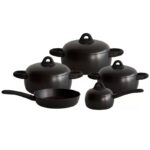 9-PCS SPHERICAL CERAMIC NONSTICK COOKWARE SET - Image 2