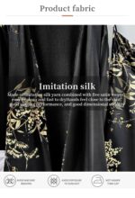 Luxury High End Leopard Print Ice Silk Women’s Pajamas - Image 15