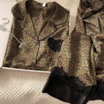 Luxury High End Leopard Print Ice Silk Women’s Pajamas