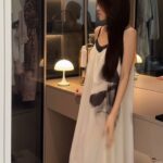 Beautiful Nightgown With Chest Pads