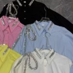 Long Sleeve Sequin Design Top - Image 3