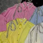 Long Sleeve Sequin Design Top - Image 2