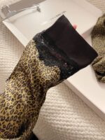 Luxury High End Leopard Print Ice Silk Women’s Pajamas - Image 5