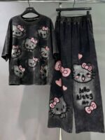 2Pieces Embroidered Graffiti - Image 2