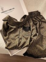 Luxury High End Leopard Print Ice Silk Women’s Pajamas - Image 2