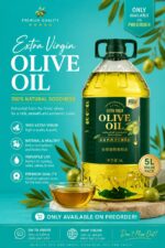 NON GMO EDIBLE BLENDED 5L VEGETABLE OLIVE OIL FOR COOKING