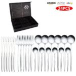 24PCS Premium Stainless Steel Cutlery Set – Elegant Gift Box Tableware - Image 15
