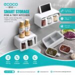Ecoco Smart Spice Dispenser & Kitchen Storage Organizer