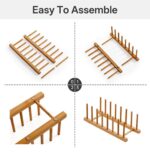 Premium Bamboo Plate Rack | Available in 2, 4, 6 & 8 Grids - Image 14