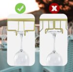 Adjustable Under-Cabinet Stemware Holder – Space-Saving Wine Glass Rack - Image 6