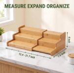 3-Tier Expandable Bamboo Spice Rack – Smart Kitchen Storage Organizer - Image 8