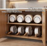 Kitchen Plate Holder Organizer – Cabinet Space Saver Dinner Dish Storage Rack - Image 6