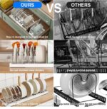 Expandable Kitchen Pot & Lid Organizer – Adjustable Steel Storage Rack - Image 2