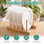 Premium Bamboo Plate Rack | Available in 2, 4, 6 & 8 Grids - Image 11