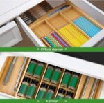 Bamboo Drawer Organizer – Large Expandable Natural Cutlery Tray - Image 7