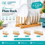 Premium Bamboo Plate Rack | Available in 2, 4, 6 & 8 Grids