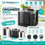 Food Container Lid Organizer Rack – Keep Your Kitchen Neat & Organized
