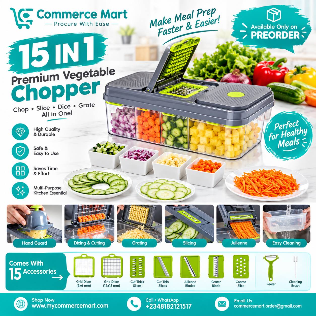 photo_1_2026-09-21_08-17-48 15-in-1 Premium Vegetable Chopper – Your All-in-One Kitchen Helper - Image 1