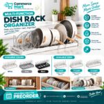 Expandable Kitchen Pot & Lid Organizer – Adjustable Steel Storage Rack