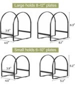 Kitchen Plate Holder Organizer – Cabinet Space Saver Dinner Dish Storage Rack - Image 4