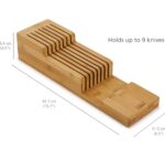 DrawerStore Compact Bamboo Knife Organizer – Holds Up to 9 Knives - Image 3