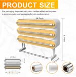 4-in-1 Plastic Wrap Dispenser & Kitchen Organizer with Cutter - Image 7