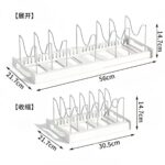 Expandable Kitchen Pot & Lid Organizer – Adjustable Steel Storage Rack - Image 8