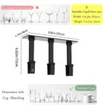 2-Pack Under Cabinet Wine Glass Holder – No-Drill Space-Saving Storage - Image 3