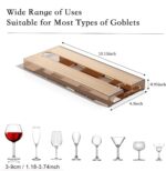 Translucent Wine Glass Rack – Stylish Under-Cabinet Glass Holder (Amber & Grey) - Image 4
